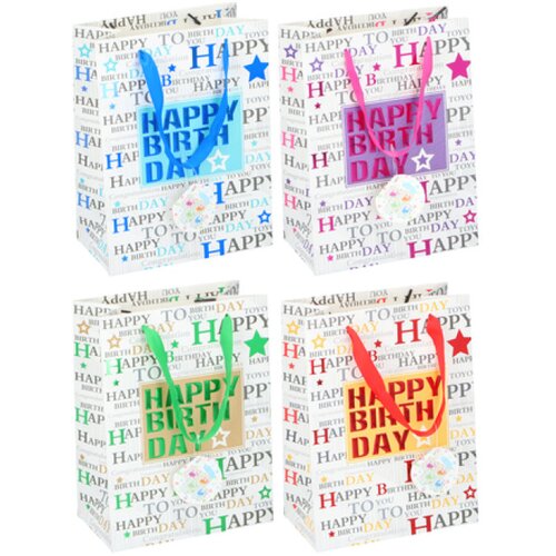 VREĆICA HAPPY BIRTHDAY 24X18X10 CM Slike