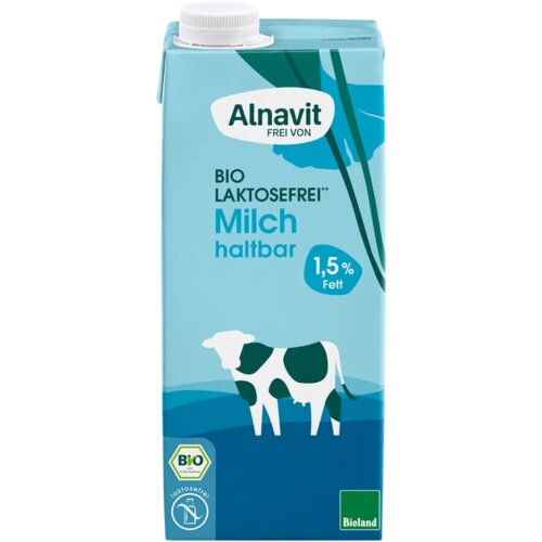 Alnavit Bio trajno mlijeko bez laktoze 1,5 % m. m. - 1 l Slike