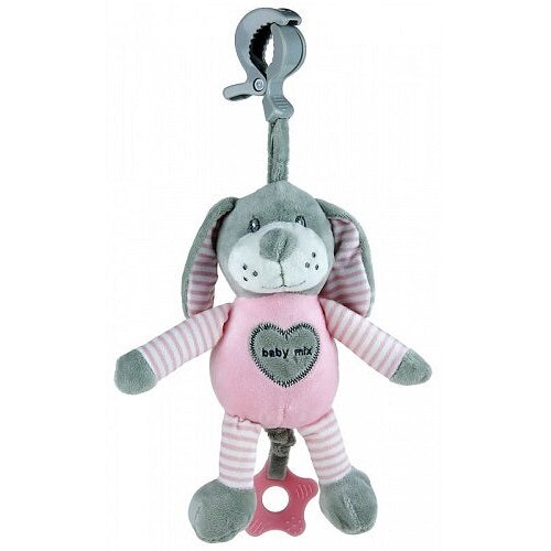 Pli&amp;scaron;ani glazbeni pas grey&amp;amp;pink Slike