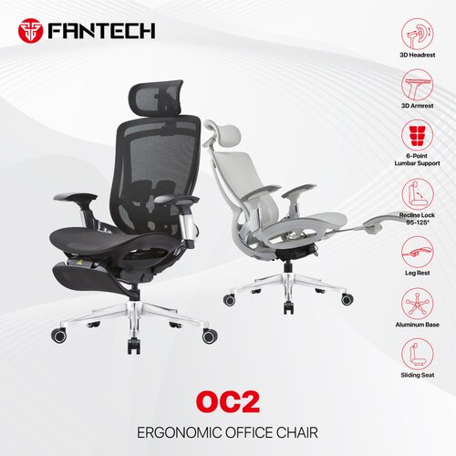 Fantech Stolica Office OC2 Ergonomska crna Cene