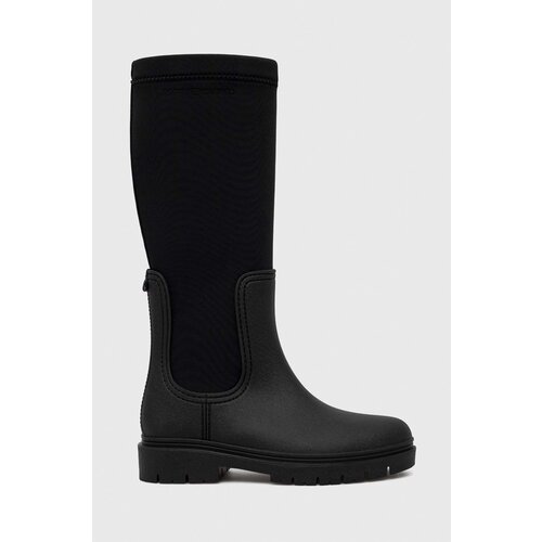 Tommy Hilfiger Elegantni &amp;scaron;kornji Rain Boot Long Shaft ženski, črna barva Slike