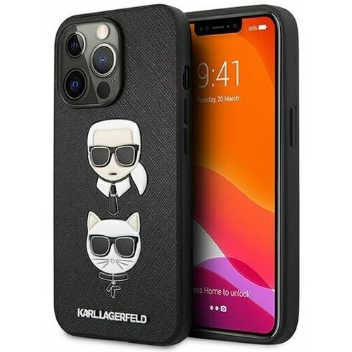 Karl Lagerfeld Klhcp13lsakickcbk za iphone 13 pro črna zaščita - heads