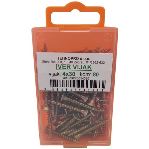  Vijak za drvo 4,0 x 30, 80 kom Cijene