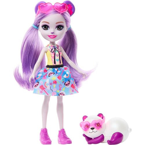 Enchantimals Mattel : Glamurozna zabava - Lutka Pemma Panda & Clamber (HNT58), (21382339) Cene