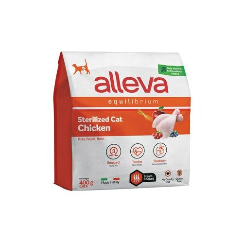 Diusapet alleva hrana za sterilisane mačke equilibrium adult - piletina 400g Slike