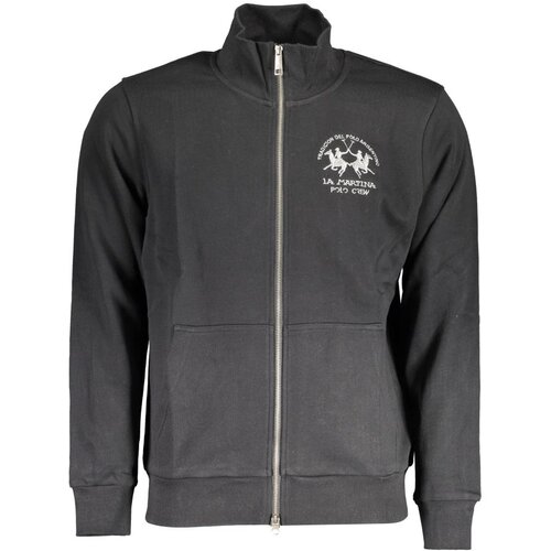 La Martina MEN'S BLACK ZIPPED SWEATSHIRT Cene