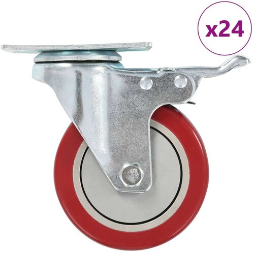 vidaXL Gibljiva kolesa 24 kosov 100 mm Cene