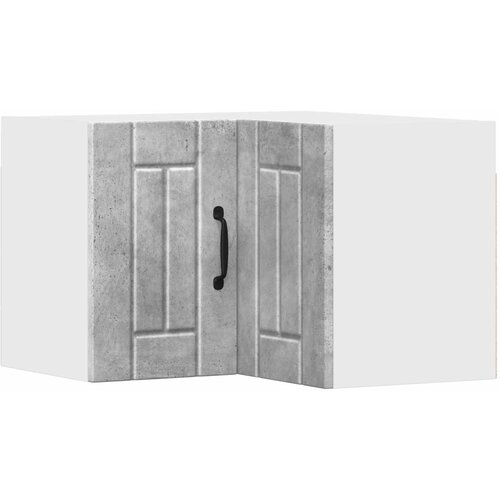  Zidni kutni ormar Lucca Betonska siva 57 x 57 x 40 cm Slike