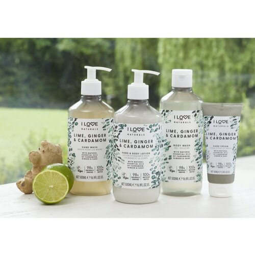 I love... Naturals Lime, Ginger &amp;amp; Cardamom krema za roke 100 ml Slike
