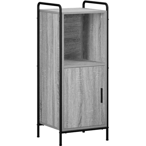  Set ormarića za kupaonicu 3 kom. Siva Sonoma 40 x 36 x 99 5 cm - Siva Sonoma Ormarić ispod sudopera (3 vrata) + viseći ormarić + Slike