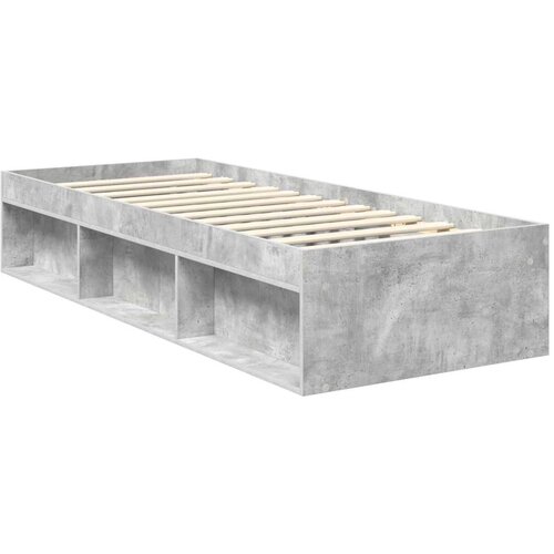  Okvir za krevet s uzglavljem Betonska siva 75 x 190 cm Slike