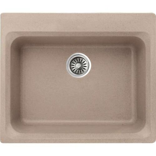 Inter Ceramic Sudopera usadna pravougaona 52x62x21 sifon 11cm granit bez+s1 Slike