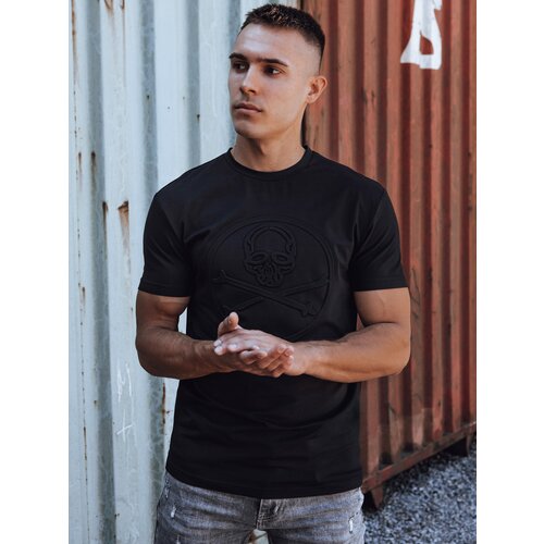 DStreet Men&amp;#039;s T-shirt with black print Slike