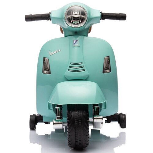  Skuter Vespa na akumulator sa sjedi&amp;scaron;tem od eko kože i naslonom - tirkizni Slike