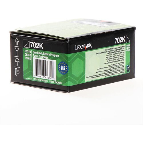 Lexmark 702K R toner cartridge 1 pc(s) Original Black Cene