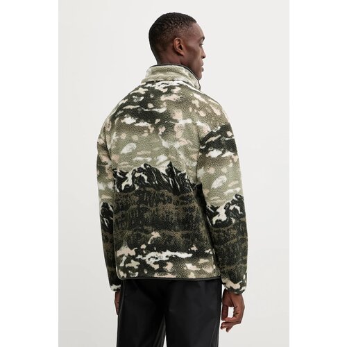 Columbia Flis HELVETIA II PRINTED HALF SNAP FLEECE Kaki Slike