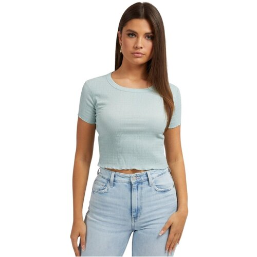 Guess Majice &amp;amp; Polo majice W3GP34 KBQI0 Modra Slike
