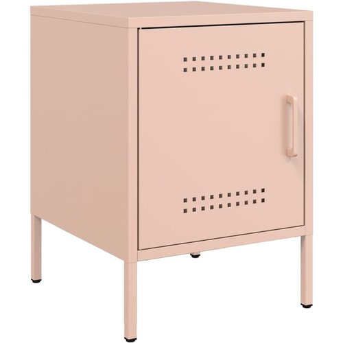 Maison Chic Nočna omarica - Nočna miza roza 36x39x50,5 cm jeklo, (21688235) Slike