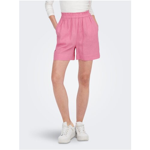 Only Pink Womens Linen Shorts Tokyo - Women Slike