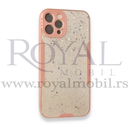  silikonska futrola sa okvirom i zvezdicama za iphone 12 mini (5.4) roze Cene