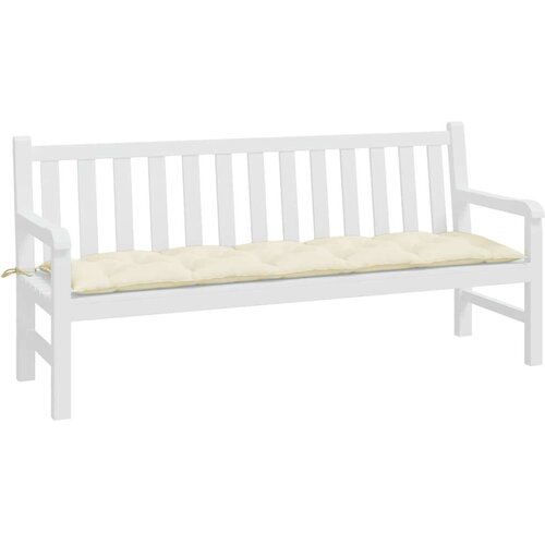 VidaXL Jastuk za vrtnu klupu krem 180 x 50 x 7 cm od tkanine Oxford Slike