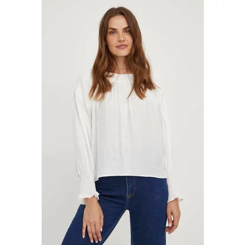 Answear Lab Majica X omejena kolekcija NO SHAME ženska, bela barva