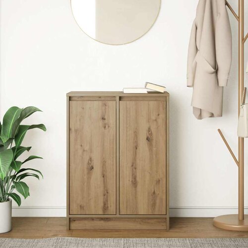  Komoda boja hrasta artisan 57x34x76 cm konstruirano drvo Slike