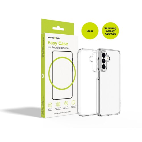 forcell CAPA TRANSPARENTE COM PROTEÇÃO MOBILE ORIGIN EASY PARA SAMSUNG GALAXY A56 A36, (5000261147) Cene