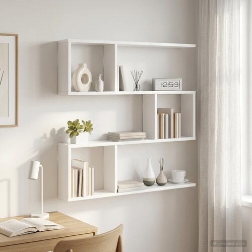  Polica na zidu 60 x 12 x 50,5 cm Konstruirano drvo Slike