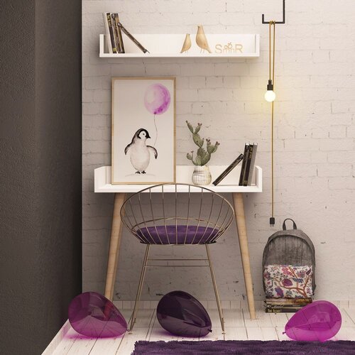  Radni sto 90x84x60​cm Beli Cene