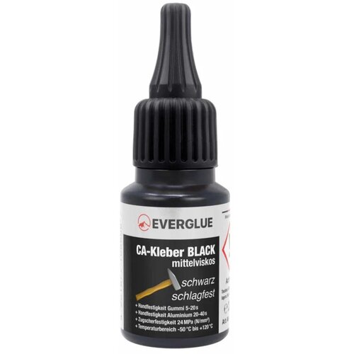 Everglue Black Superglue, Medium viscosity Cene