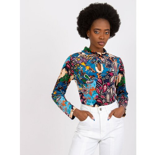 Fashion Hunters RUE PARIS Ecru blouse with decorative sleeves Slike