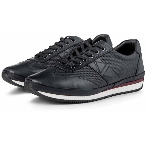 Ducavelli Stripe Genuine Leather Men's Casual Shoes, Casual Shoes, 100% Leather Shoes, All Seasons Shoes. Cene