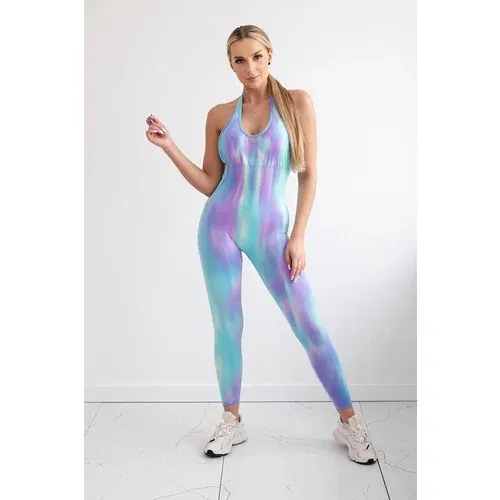 Kesi Fitness suit with push up purple color