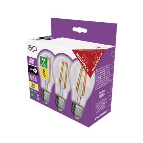  LED žarnica Filament A60 A CLASS/ E27 / 3,8 W (60 W) / 806 lm / toplo bela 3/1 Slike