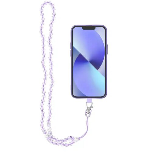  Privjesak za telefon CRYSTAL DIAMOND / dužina kabla 74cm (37cm u omči) / oko vrata ljubičasta Cijene