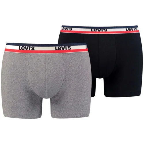 Levi's Boksarice Boxer 2 Pairs Briefs Črna