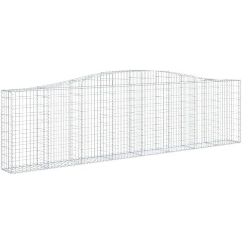 vidaXL Lučne gabionske ko&scaron;are 6 kom 400x30x100/120cm pocinčano željezo Cijene