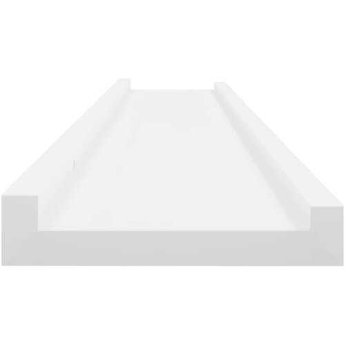  Zidne police 2 kom bijele 100 x 9 x 3 cm Slike