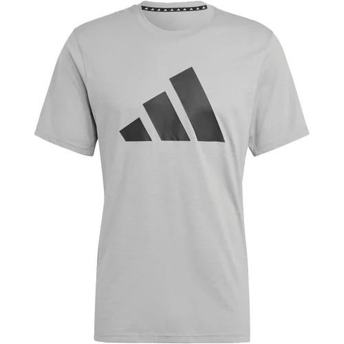 Adidas Tehnička sportska majica 'Train Essentials Feelready' siva / crna
