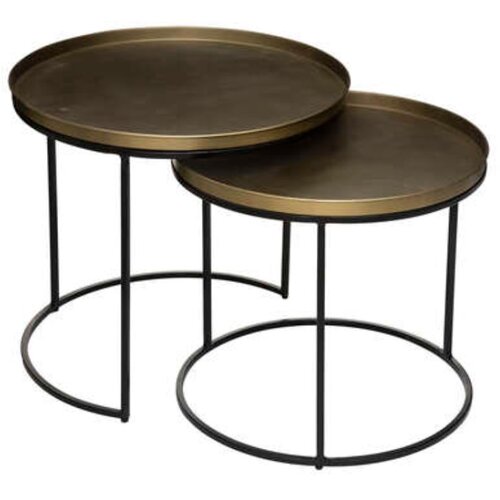 Atmosphera STOLIĆ BASILE 56X51CM METAL ZLATNI SET 2/1 Cijene