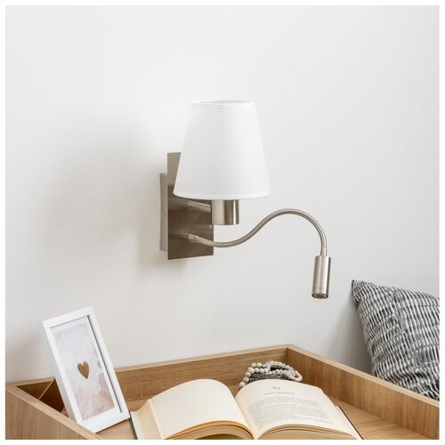  Brilagi - LED zidna lampa NUBILA 1xE27/25W/230V + LED/3W hrom/bela Cene