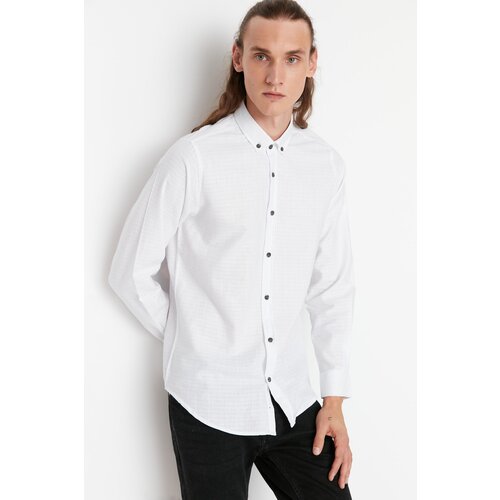 Trendyol White Men&amp;#039;s Slim Fit Shirt Slike