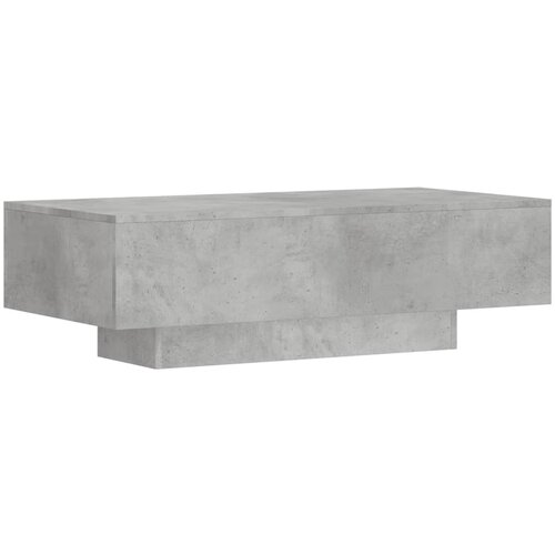 Maison Chic Klubska mizica - kavna mizica - Nizka mizica betonsko siva 100x49,5x31 cm inženirski les, (21754904) Cene