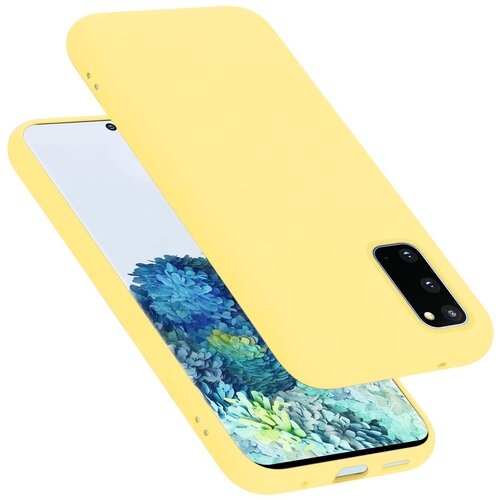 Cadorabo ohi&scaron;je, združljiv s Samsungom v tekoči rumeni - za&scaron;čitni pokrov, narejen iz fleksibilnega silikona TPU, (20586774) Cene