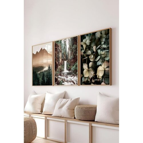 WALLXPERT &Ccedil;-300724 - 3040 set dekorativnih slika u vi&scaron;e boja (3 komada) Cene