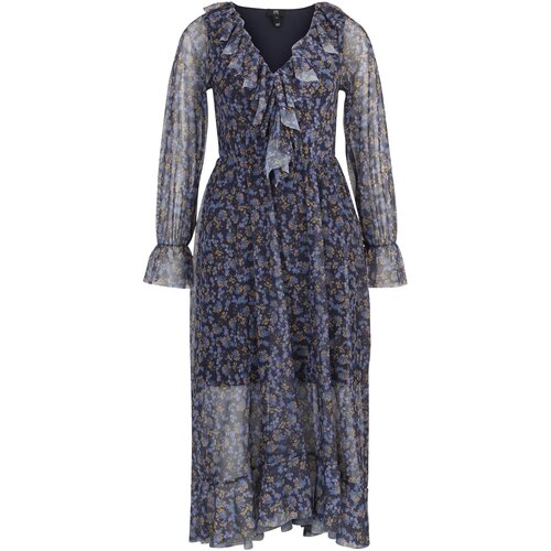 River Island Petite Obleka golobje modra / rumena / črna Slike