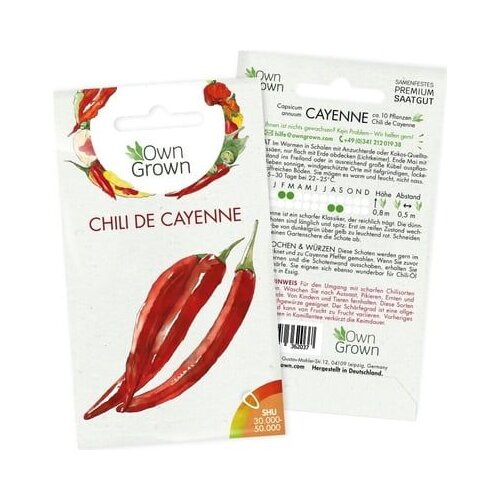 Own Grown Semena čilija "Cayenne Cene