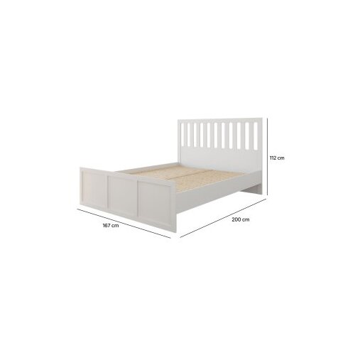 Hanah home Francuski krevet Rb-168-04-004, 160x200 cm, Bijeli Slike