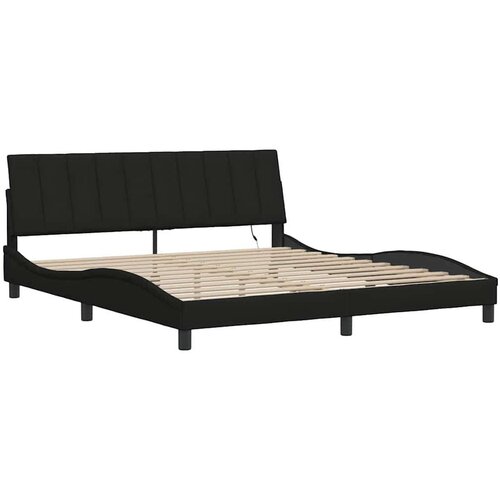 vidaXL okvir kreveta bez madraca crni 180x200 cm od tkanine Cene